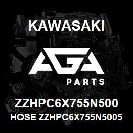 ZZHPC6X755N500 Kawasaki HOSE ZZHPC6X755N50058 | AGA Parts