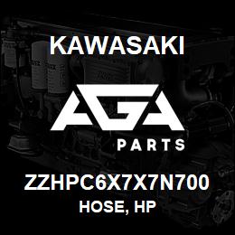 ZZHPC6X7X7N700 Kawasaki HOSE, HP | AGA Parts