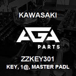 ZZKEY301 Kawasaki KEY, 1@, MASTER PADLOCK | AGA Parts