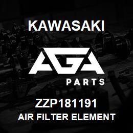 ZZP181191 Kawasaki AIR FILTER ELEMENT | AGA Parts