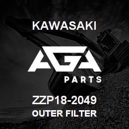 ZZP18-2049 Kawasaki OUTER FILTER | AGA Parts