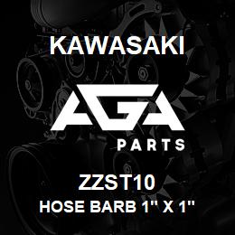 ZZST10 Kawasaki HOSE BARB 1" X 1" | AGA Parts