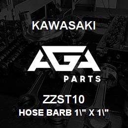 ZZST10 Kawasaki HOSE BARB 1" X 1" | AGA Parts