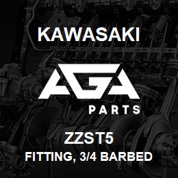 ZZST5 Kawasaki FITTING, 3/4 BARBED | AGA Parts