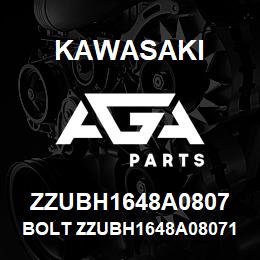 ZZUBH1648A0807 Kawasaki BOLT ZZUBH1648A080714 | AGA Parts