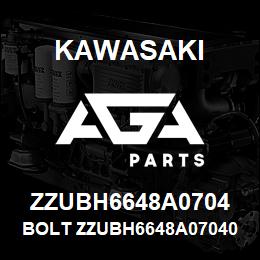 ZZUBH6648A0704 Kawasaki BOLT ZZUBH6648A070404 | AGA Parts