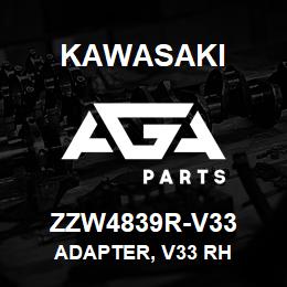 ZZW4839R-V33 Kawasaki ADAPTER, V33 RH | AGA Parts