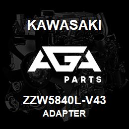 ZZW5840L-V43 Kawasaki ADAPTER | AGA Parts