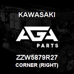 ZZW5879R27 Kawasaki CORNER (RIGHT) | AGA Parts