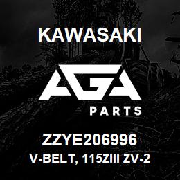 ZZYE206996 Kawasaki V-BELT, 115ZIII ZV-2 | AGA Parts