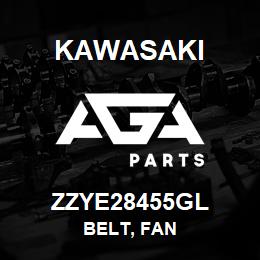 ZZYE28455GL Kawasaki BELT, FAN | AGA Parts