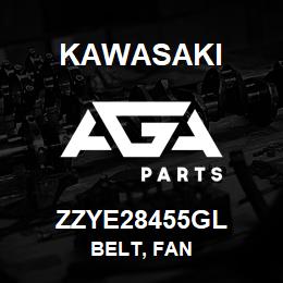 ZZYE28455GL Kawasaki BELT, FAN | AGA Parts