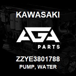 ZZYE3801788 Kawasaki PUMP, WATER | AGA Parts