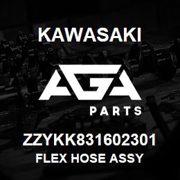 ZZYKK831602301 Kawasaki FLEX HOSE ASSY | AGA Parts