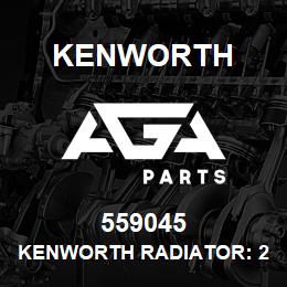 559045 Kenworth KENWORTH RADIATOR: 2006 - 20 | AGA Parts
