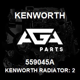 559045A Kenworth KENWORTH RADIATOR: 2006 - 2013 T600 W900 T800H M | AGA Parts