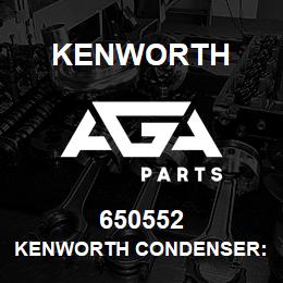 650552 Kenworth KENWORTH CONDENSER: 1996-201 | AGA Parts