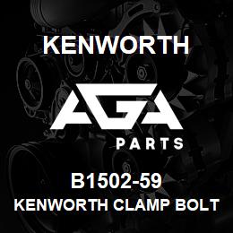 B1502-59 Kenworth KENWORTH CLAMP BOLT | AGA Parts