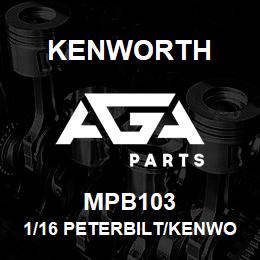 MPB103 Kenworth 1/16 PETERBILT/KENWORTH TOR | AGA Parts