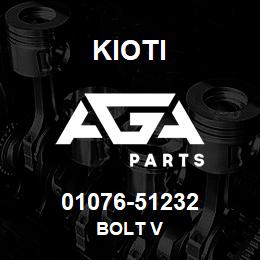 01076-51232 Kioti BOLT V | AGA Parts