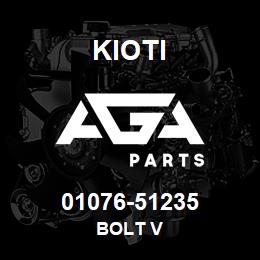 01076-51235 Kioti BOLT V | AGA Parts