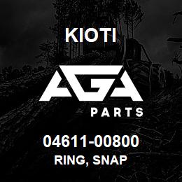 04611-00800 Kioti RING, SNAP | AGA Parts