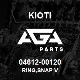 04612-00120 Kioti RING,SNAP V | AGA Parts