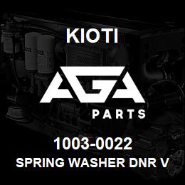 1003-0022 Kioti SPRING WASHER DNR V | AGA Parts