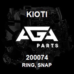 200074 Kioti RING, SNAP | AGA Parts