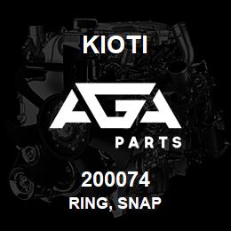 200074 Kioti RING, SNAP | AGA Parts