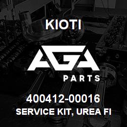 400412-00016 Kioti SERVICE KIT, UREA FILTER V | AGA Parts