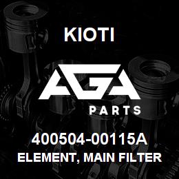 400504-00115A Kioti ELEMENT, MAIN FILTER SP V | AGA Parts