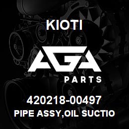 420218-00497 Kioti PIPE ASSY,OIL SUCTION V | AGA Parts