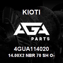 4GUA114020 Kioti 14.00X2 NBR 70 SH O-RING SEAL V | AGA Parts