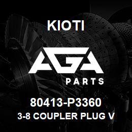 80413-P3360 Kioti 3-8 COUPLER PLUG V | AGA Parts