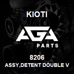 8206 Kioti VALVE, DETENT DOUBLE ASSY USE 008264 DNR V | AGA Parts