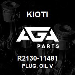R2130-11481 Kioti PLUG, OIL V | AGA Parts