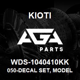 WDS-1040410KK Kioti 050-DECAL SET, MODEL - REAR BLADE | AGA Parts