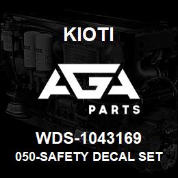 WDS-1043169 Kioti 050-SAFETY DECAL SET | AGA Parts