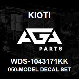 WDS-1043171KK Kioti 050-MODEL DECAL SET RB35XX | AGA Parts