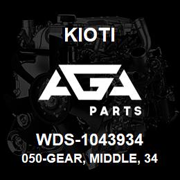 WDS-1043934 Kioti 050-GEAR, MIDDLE, 34T | AGA Parts