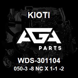 WDS-301104 Kioti 050-3 -8 NC X 1-1 -2 CARRIAGE BOLT ZP | AGA Parts