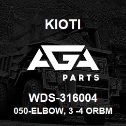 WDS-316004 Kioti 050-ELBOW, 3 -4 ORBM 3 -4 JICM 90? | AGA Parts