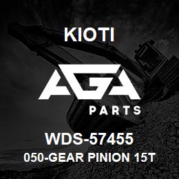 WDS-57455 Kioti 050-GEAR PINION 15T M7.25 | AGA Parts
