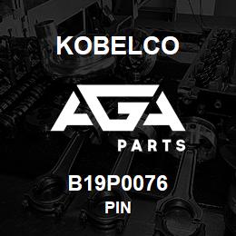 B19P0076 Kobelco PIN | AGA Parts