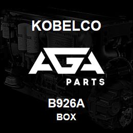 B926A Kobelco BOX | AGA Parts