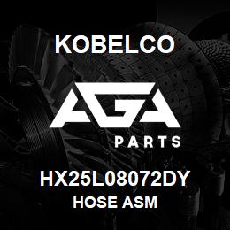 HX25L08072DY Kobelco HOSE ASM | AGA Parts