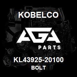 KL43925-20100 Kobelco BOLT | AGA Parts