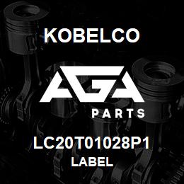 LC20T01028P1 Kobelco LABEL | AGA Parts