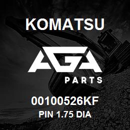 00100526KF Komatsu PIN 1.75 DIA | AGA Parts